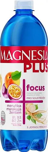 Magnesia Plus Focus - Meruňka+Maracuja+Ženšen jemně perlivá 0,7l PET