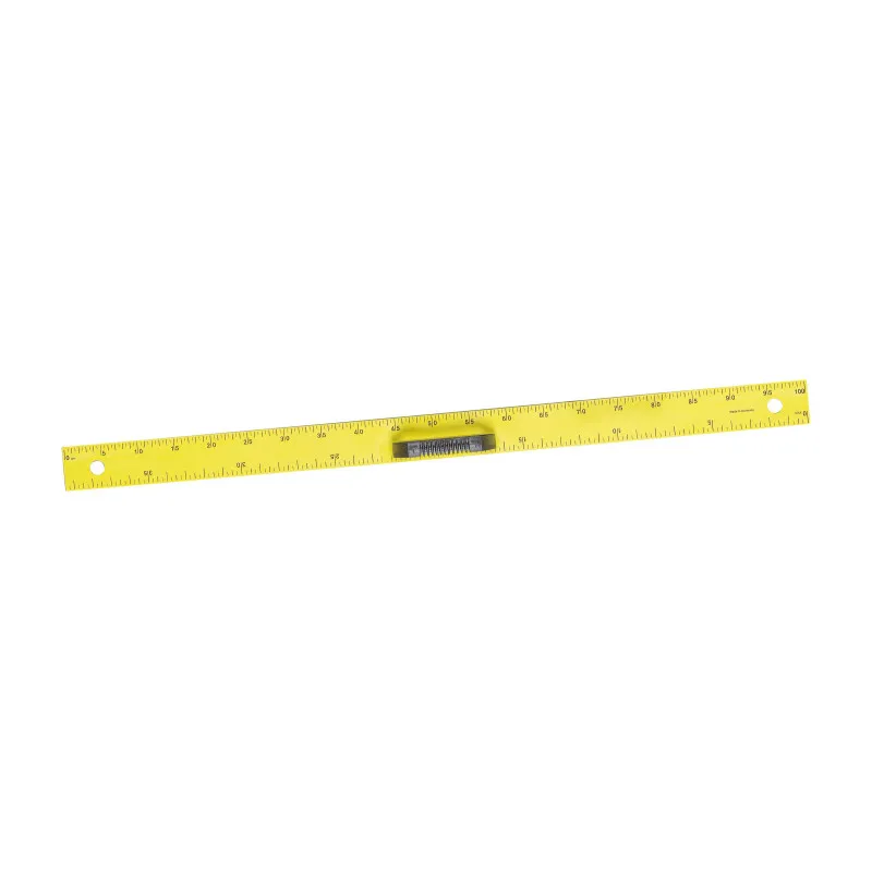 Magnetické pravítko na tabuli WISSNER - 100 cm / žlutá