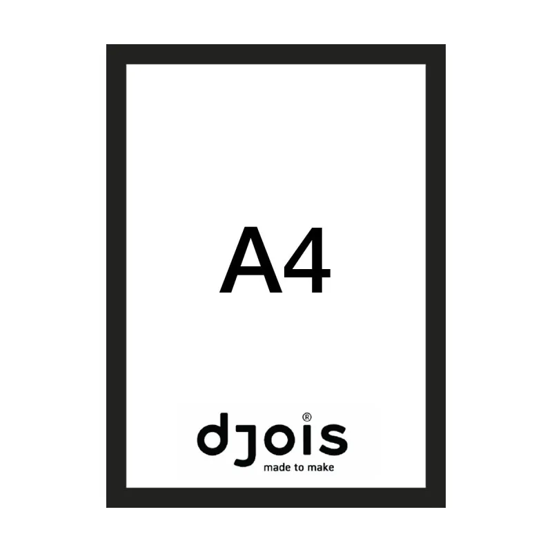 Magnetický informační rámeček LEAN - A4 / 230 x 317 mm / černá / 10 ks