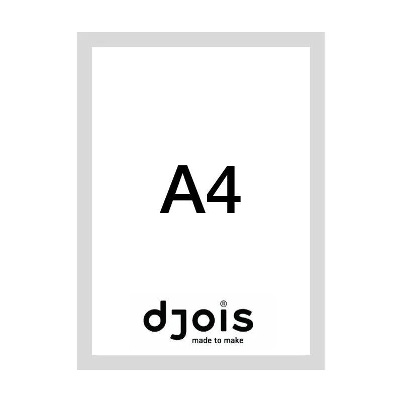 Magnetický informační rámeček LEAN - A4 / 230 x 317 mm / šedá / 10 ks