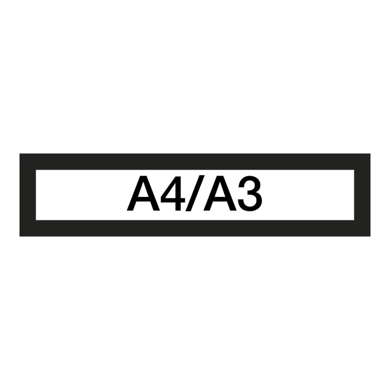 Magnetický informační rámeček LEAN A4/A3 - 317 x 75 mm / černá / 10 ks