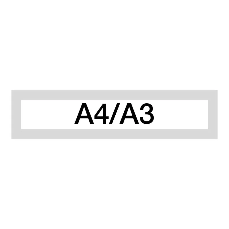 Magnetický informační rámeček LEAN A4/A3 - 317 x 75 mm / šedá / 10 ks