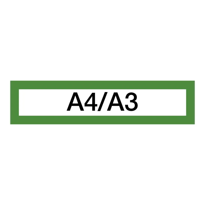 Magnetický informační rámeček LEAN A4/A3 - 317 x 75 mm / zelená / 10 ks