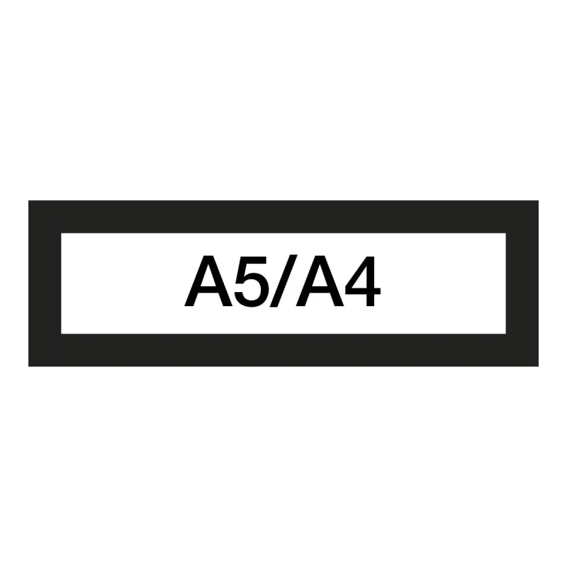 Magnetický informační rámeček LEAN A5/A4 - 230 x 75 mm / černá / 10 ks
