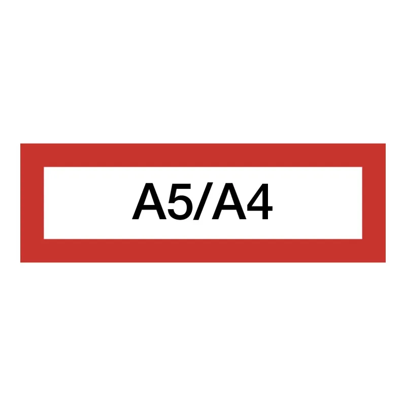 Magnetický informační rámeček LEAN A5/A4 - 230 x 75 mm / červená / 10 ks