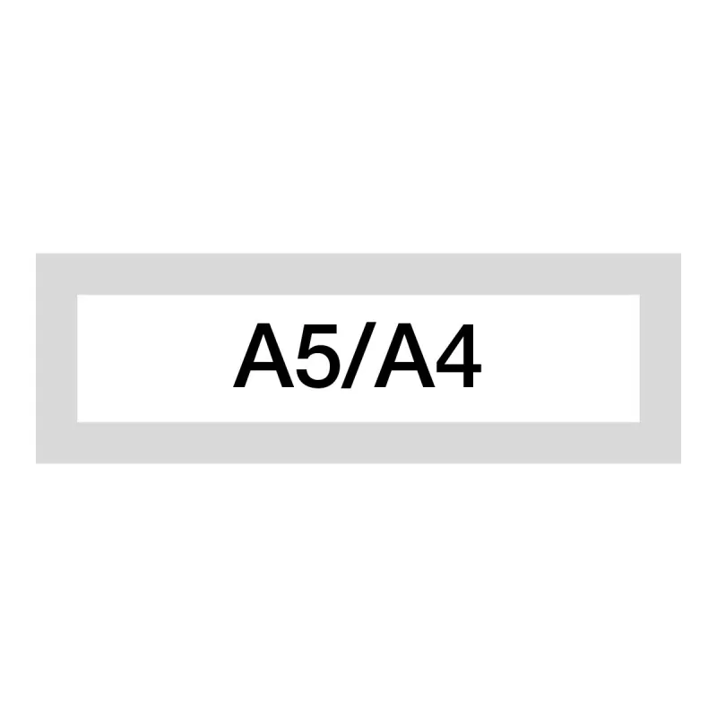 Magnetický informační rámeček LEAN A5/A4 - 230 x 75 mm / šedá / 10 ks