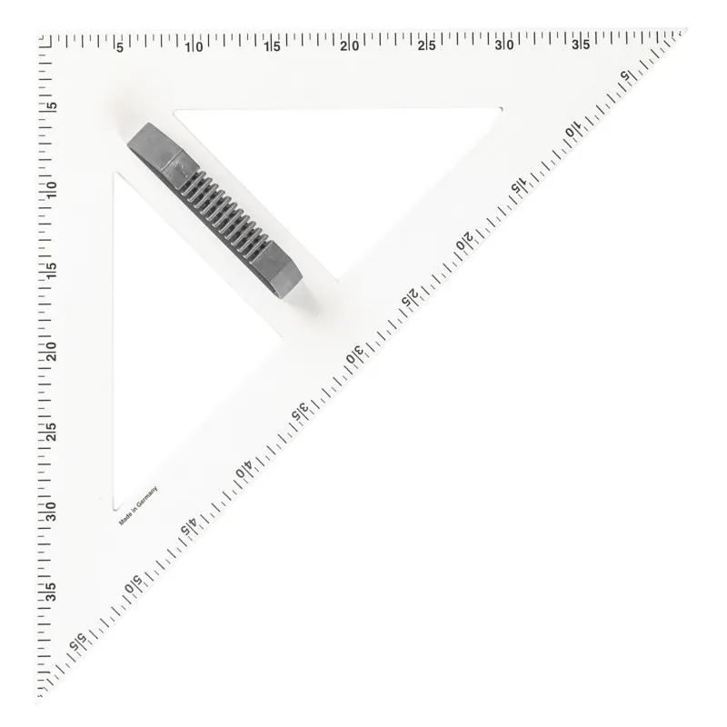 Magnetický trojúhelník na tabuli WISSNER - 45° 60cm / bílá