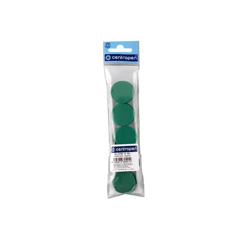 Magnety Centropen - průměr 30 mm / zelená / 10 ks