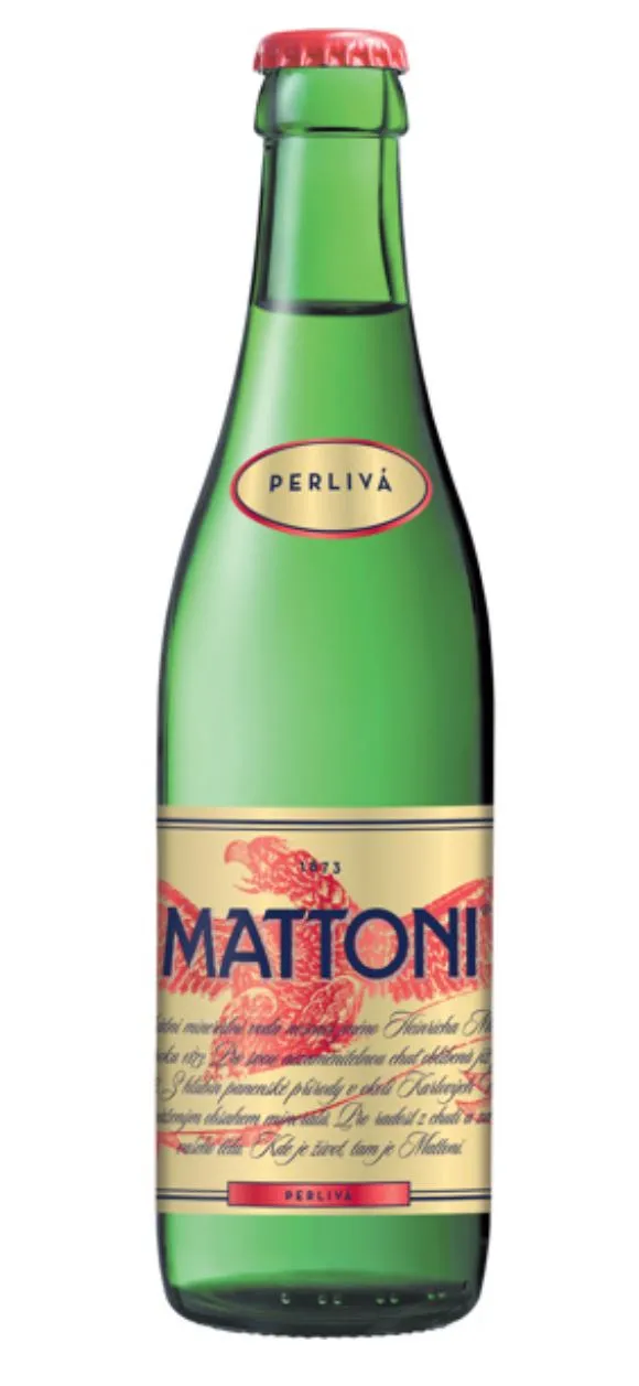 Mattoni Klasik perlivá 0,33l sklo