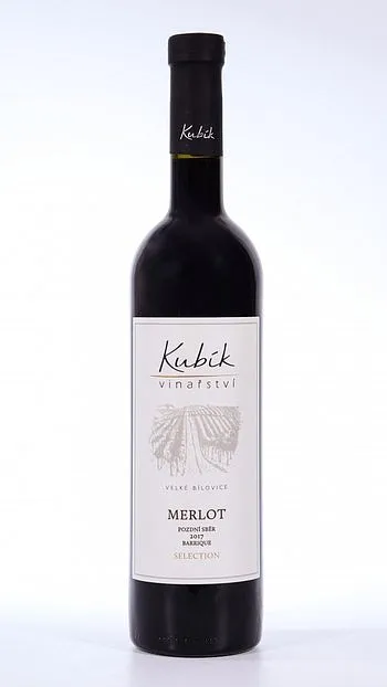 Merlot výběr z hroznů barrique 2018 0,7l Kubík