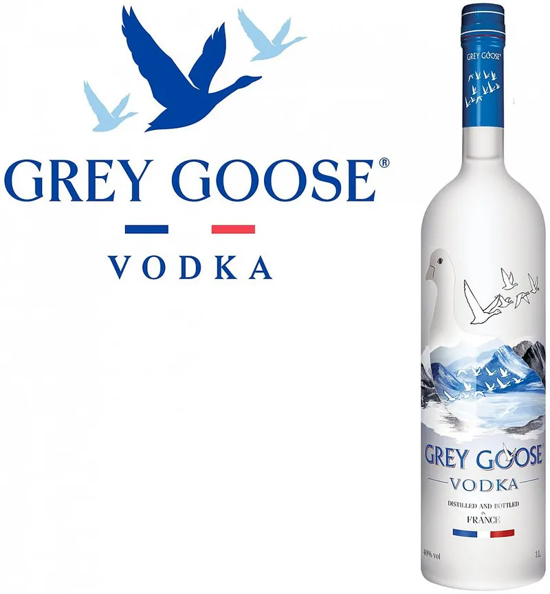 MINI Vodka Grey Goose čirá sklenička  40%0.05l
