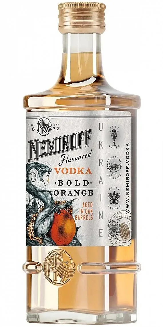 MINI Vodka Nemiroff de Luxe Bold Orange 40%0.05l