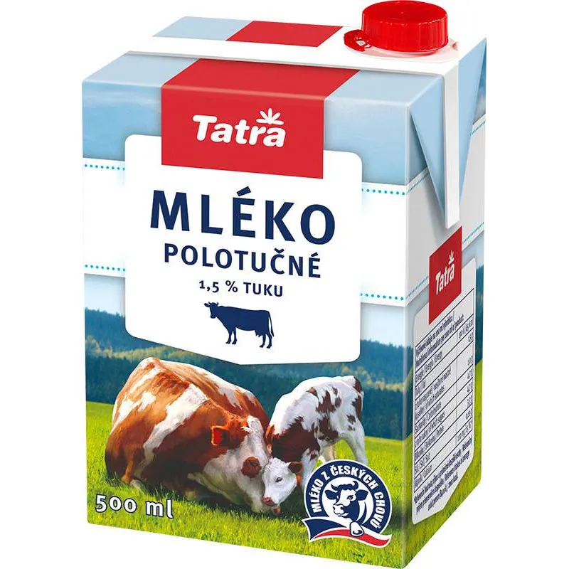 Mléko - polotučné / 0,5 l