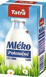 Mléko Tatra polotučné 1l