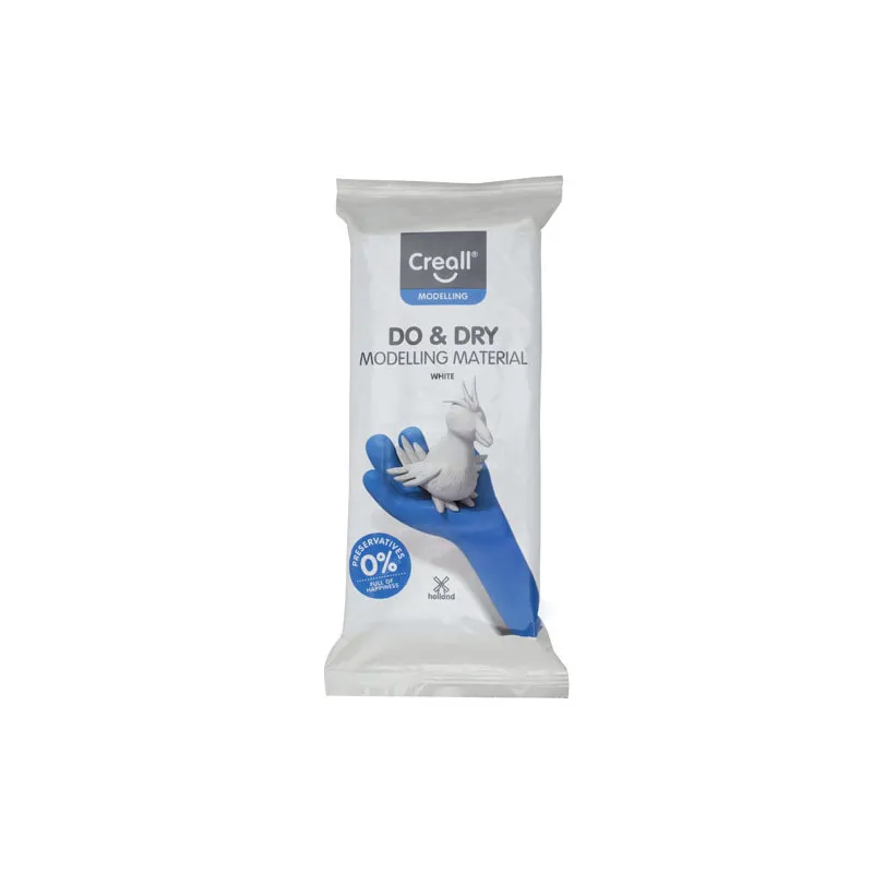 Modelovací samotvrdnoucí hmota Creall Do&Dry bílá / hypoalergenní / 500 g