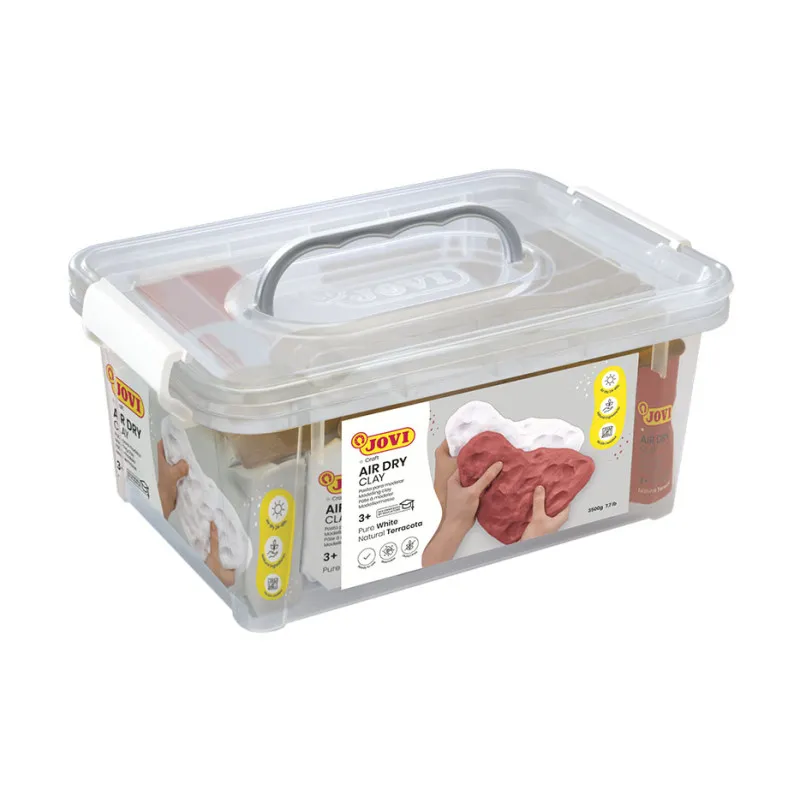 Modelovací samotvrdnoucí hmota JOVI box - 7 x 500g + 20x špachtle
