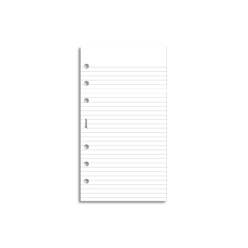 Náhradní vložka do diářů Filofax - osobní / papír linkovaný / 30 listů