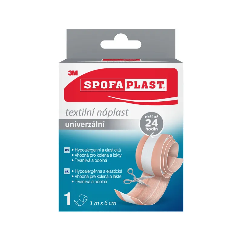 Náplasti 3M SPOFAPLAST - 6 cm x 1 m / hnědá