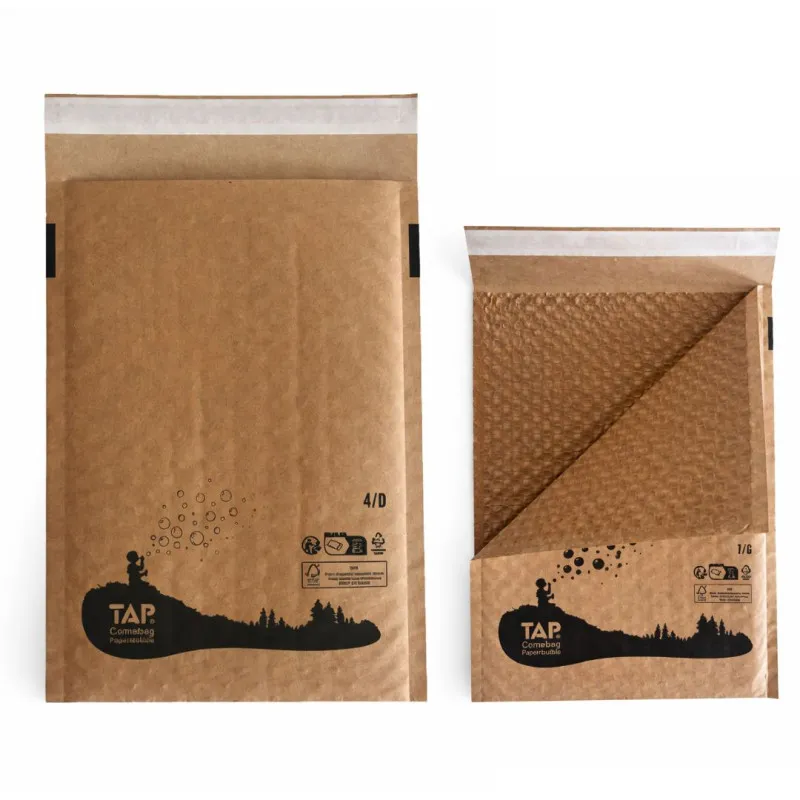 Obálky protinárazové 14G celopapírové - 250 x 350 + 50 mm / hnědá