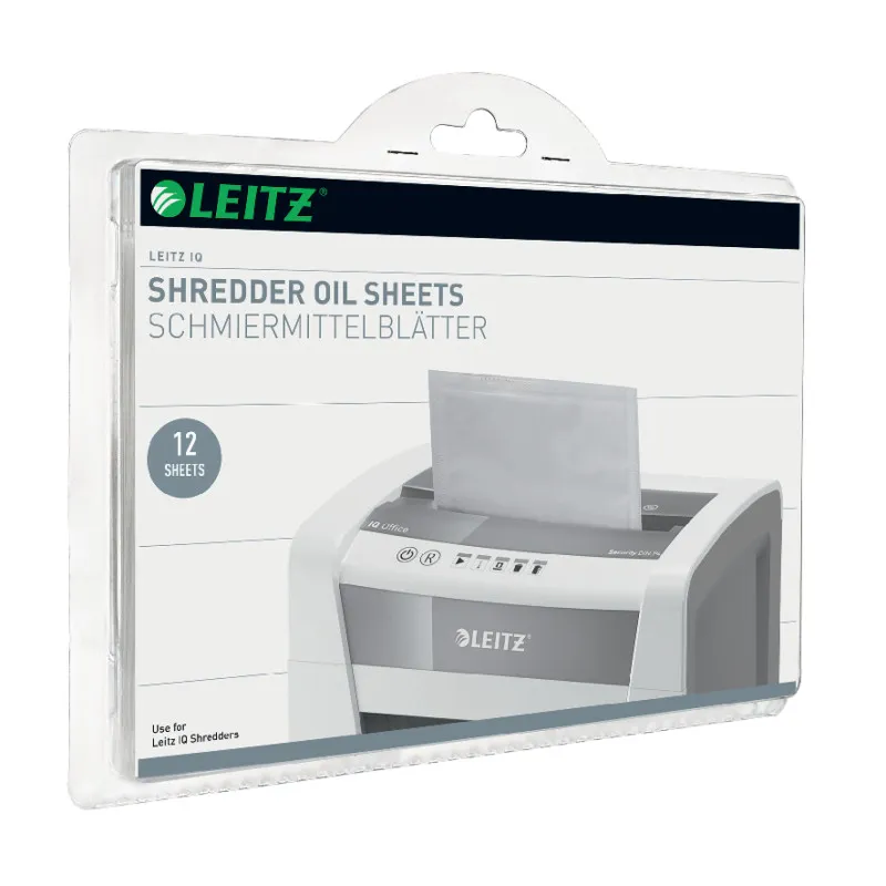 Olejové listy pro skartovací stroje Leitz IQ- 12 listů