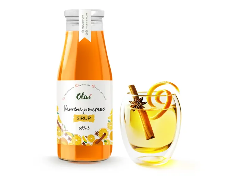 Sirup Oliví Vánoční pomeranč 1l