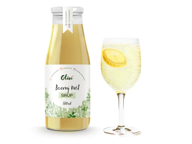 Sirup Oliví Bezový 1L