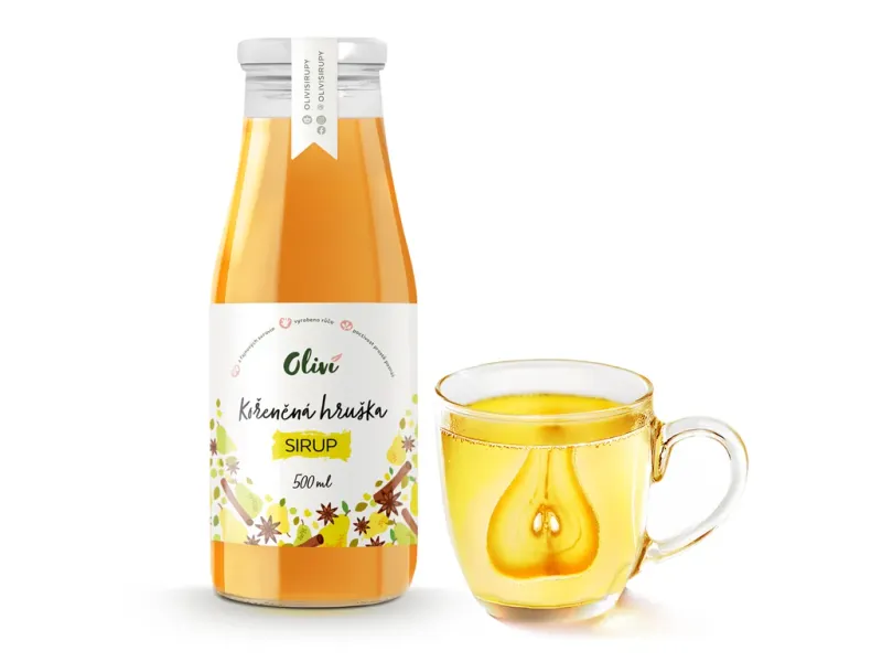 Sirup Oliví Kořeněná hruška 1L