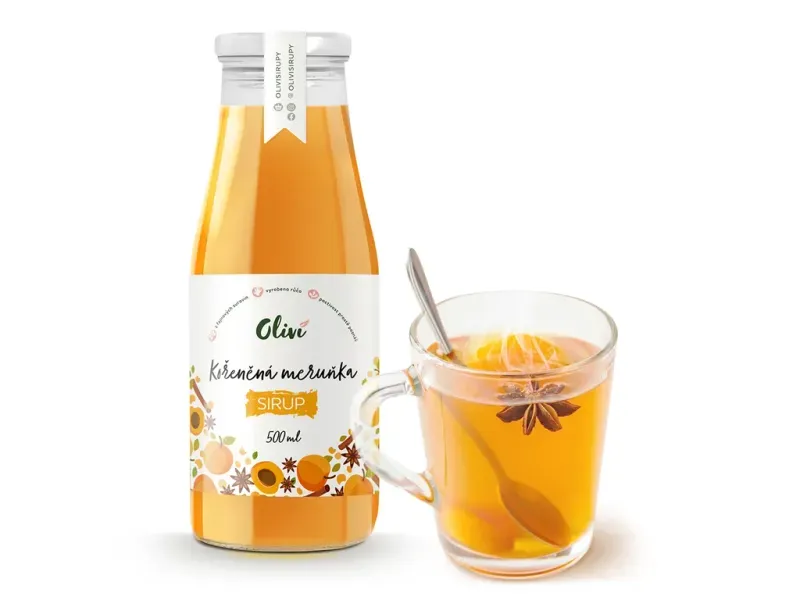 Sirup Oliví Meruňka 1l