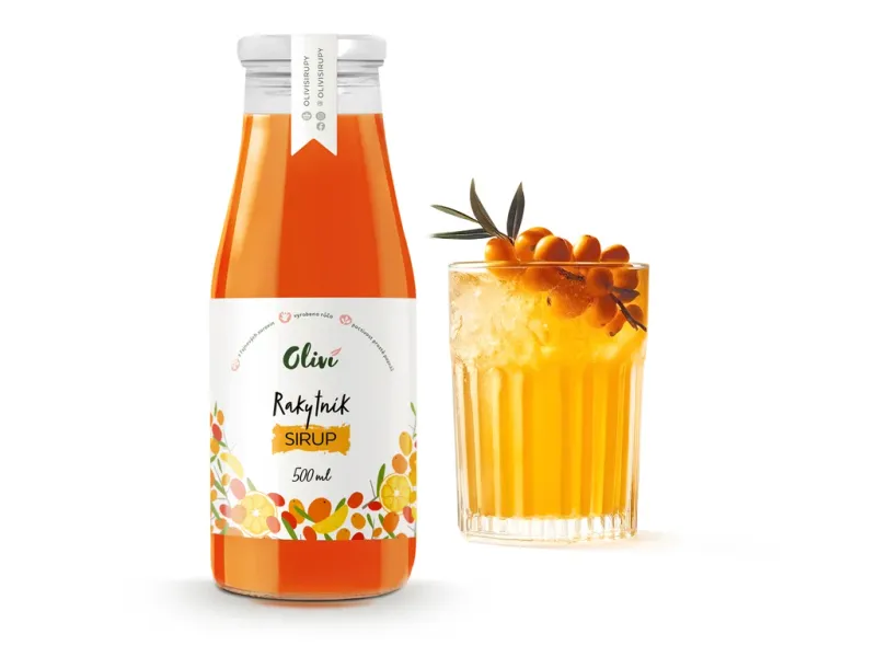 Sirup Oliví Rakytníkový 1L