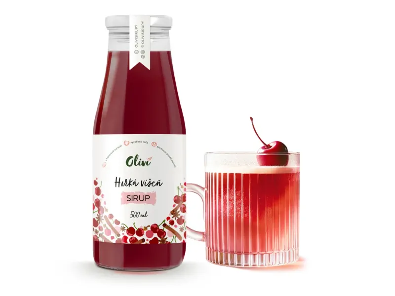 Sirup Oliví Horká višeň 1L