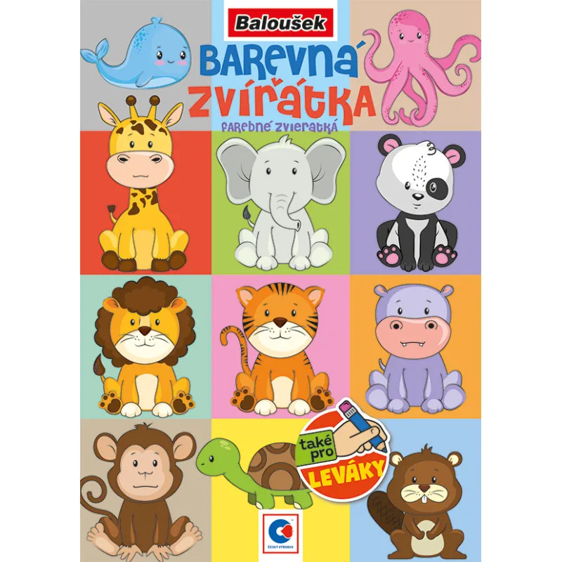 Omalovánka A5 - Barevná zvířátka