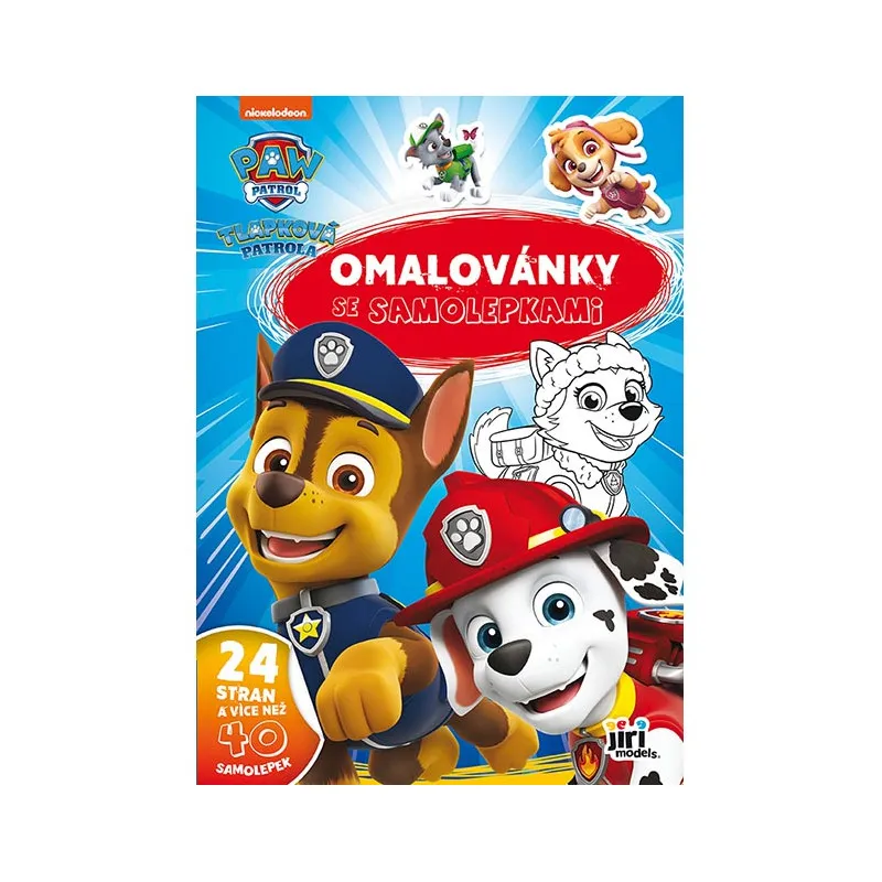 Omalovánky A4 se samolepkami - Tlapková patrola