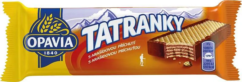 Opavia Tatranky s arašídovou příchutí 47g
