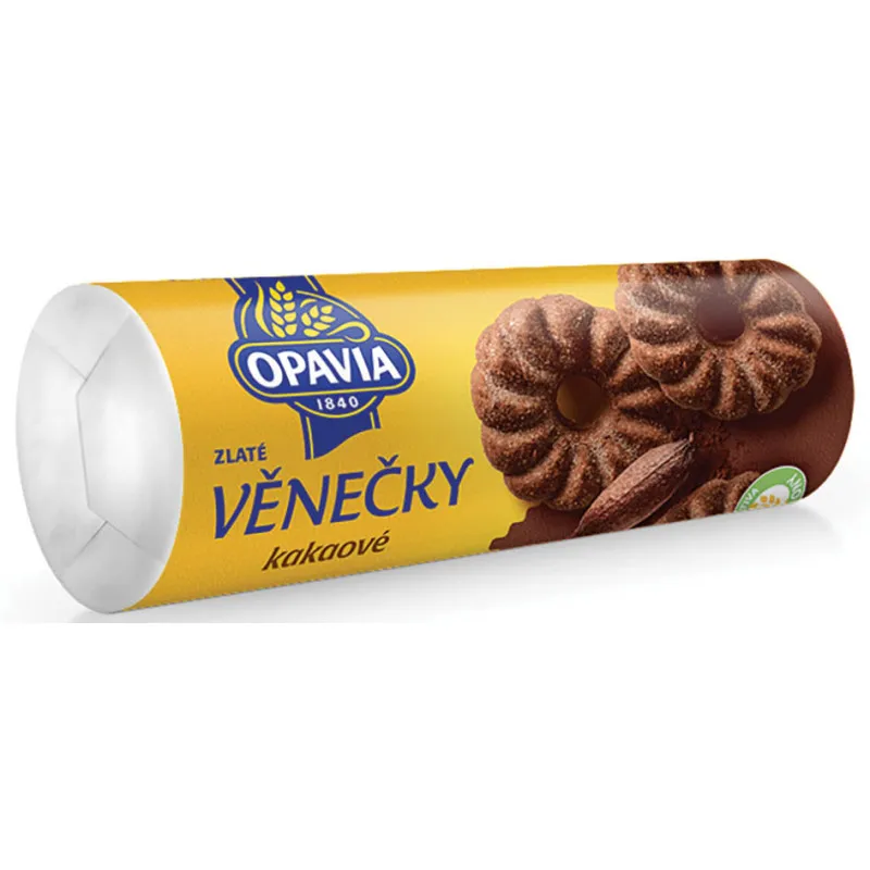 Opavia Zlaté Věnečky kakaové sušenky 150g