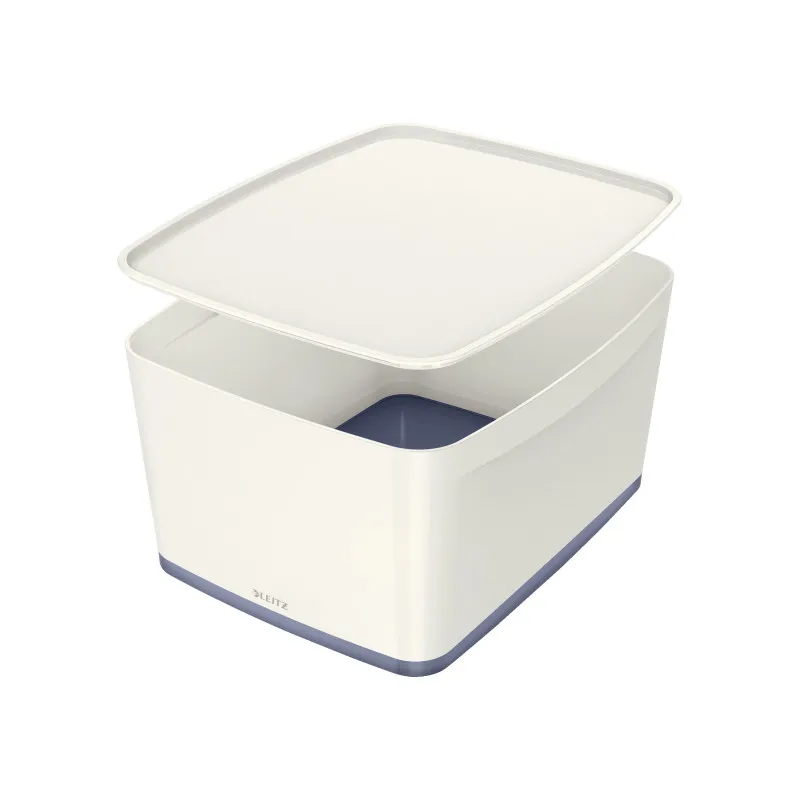 Organizační box MyBox - s víkem L / bílá