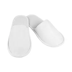 Pantofle bílé plná špička 28cm Polar Fleece