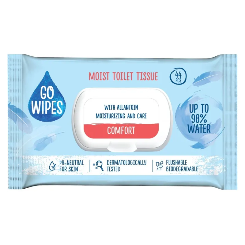 Papír toaletní vlhčený GoWipes Comfort / 44 ks