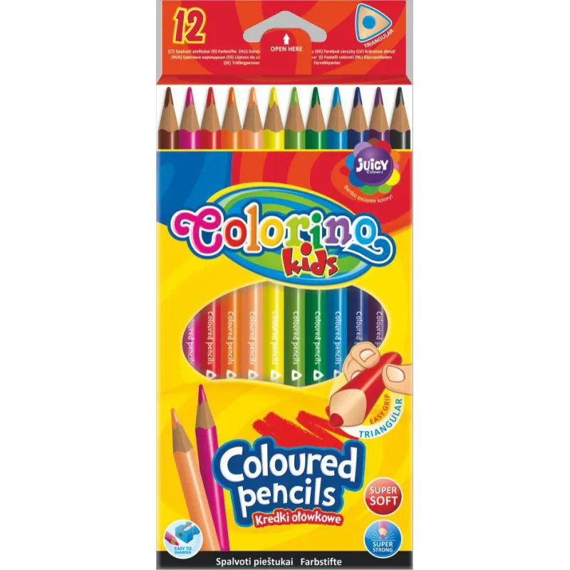 Pastelky Colorino trojhranné / 12 barev