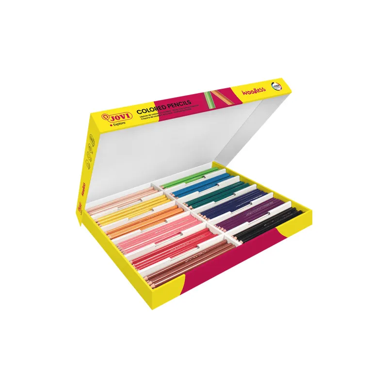 Pastelky JOVI trojhranné nedřevěné / 288 ks