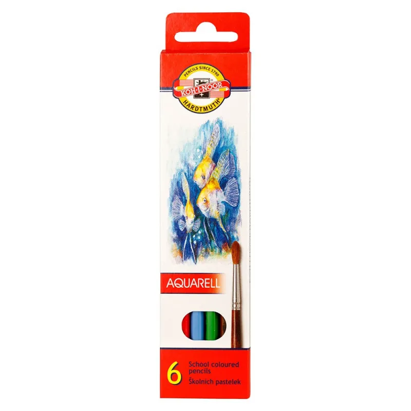 Pastelky Koh-i-noor Aquarel školní / 6ks