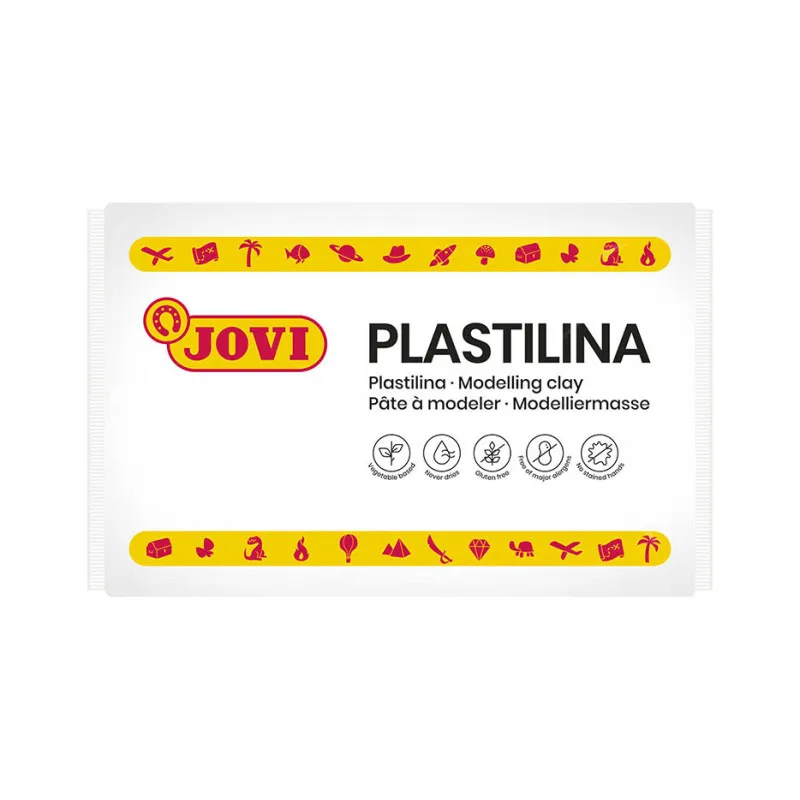 Plastelína JOVI - 350 g / bílá