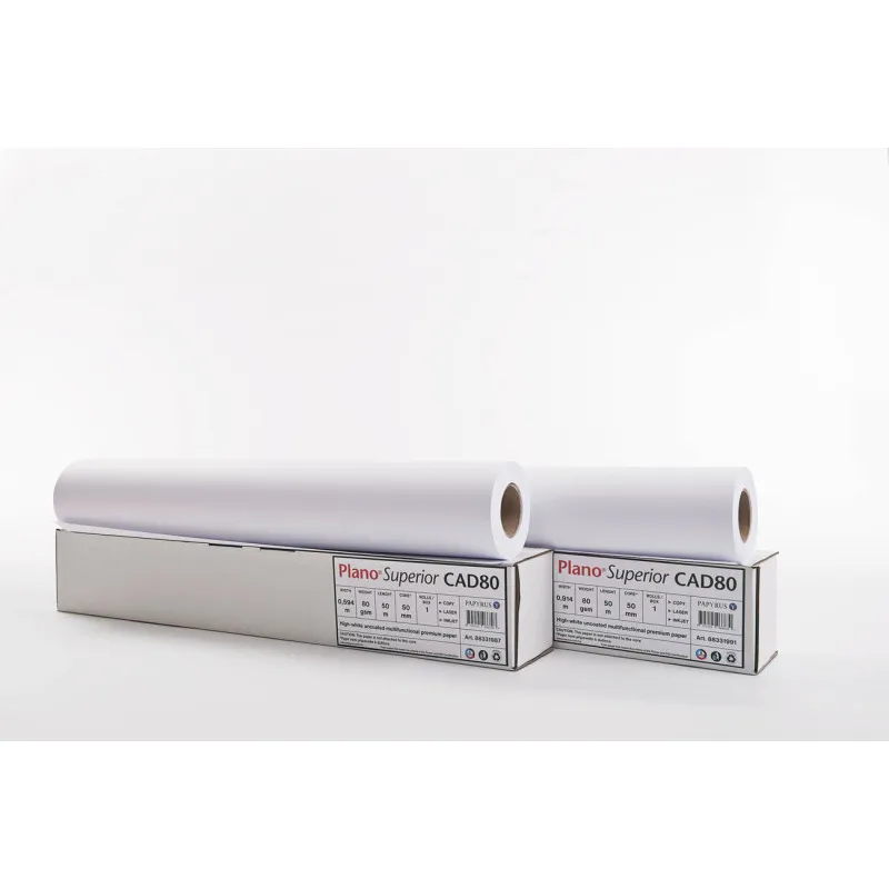 Plotrový papír v roli Plano Superior - 610 mm x 50 m x 50 mm / 80 g