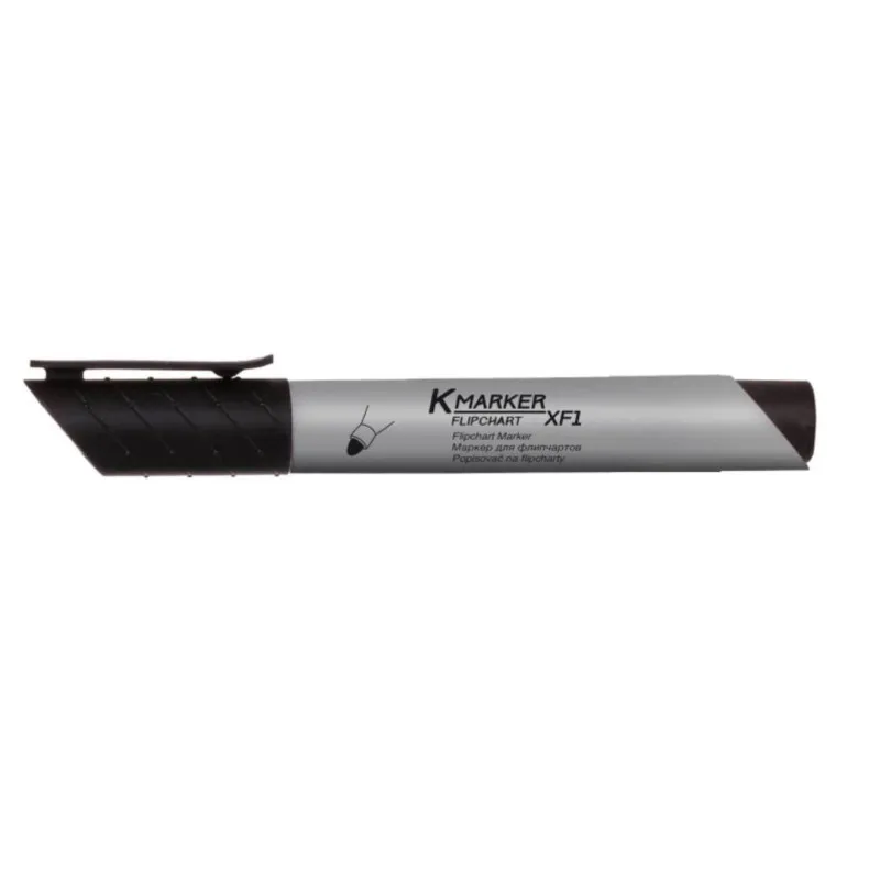 Popisovač Kores K-Marker Flipchart - černá / kulatý hrot