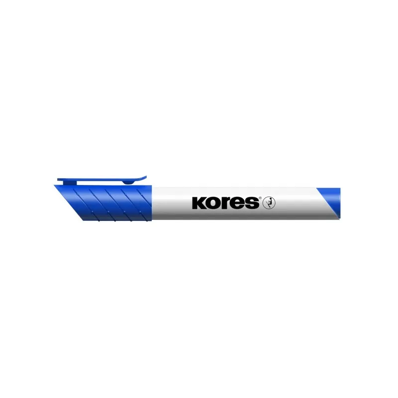 Popisovač Kores K-Marker Whiteboard - modrá / klínový hrot