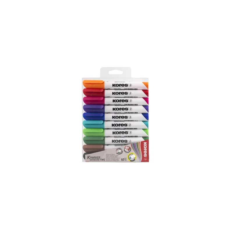 Popisovač Kores K-Marker Whiteboard - sada 10 ks / kulatý hrot
