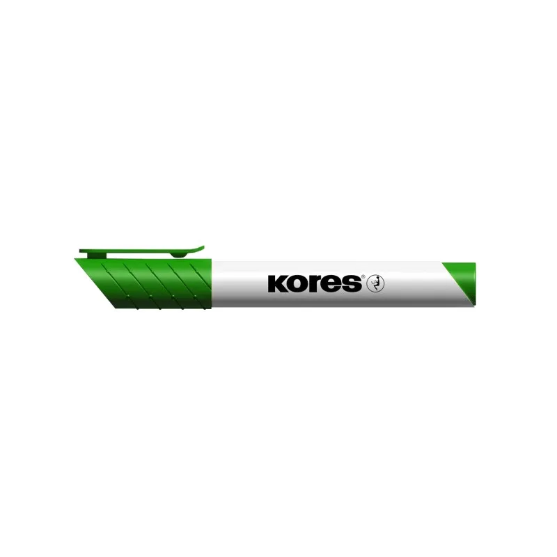 Popisovač Kores K-Marker Whiteboard - zelená / klínový krot