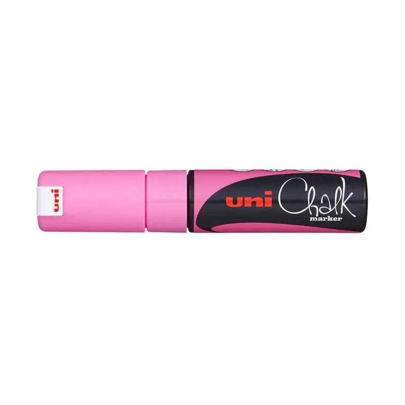 Popisovač křídový UNI Chalk Marker PWE-8K / fluo růžová