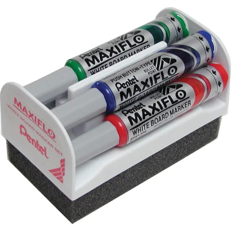 Popisovač Pentel MAXIFLO MWL5M - sada 4 ks + houbička