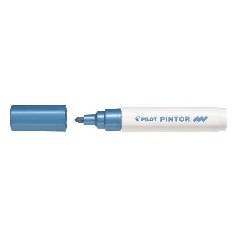Popisovač Pilot Pintor M / metalický modrá