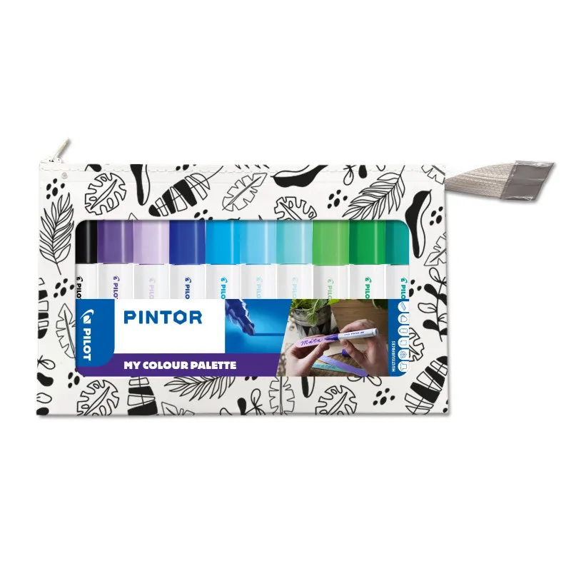 Popisovač Pilot Pintor MY PALETTE / sada 10 ks / studené odstíny